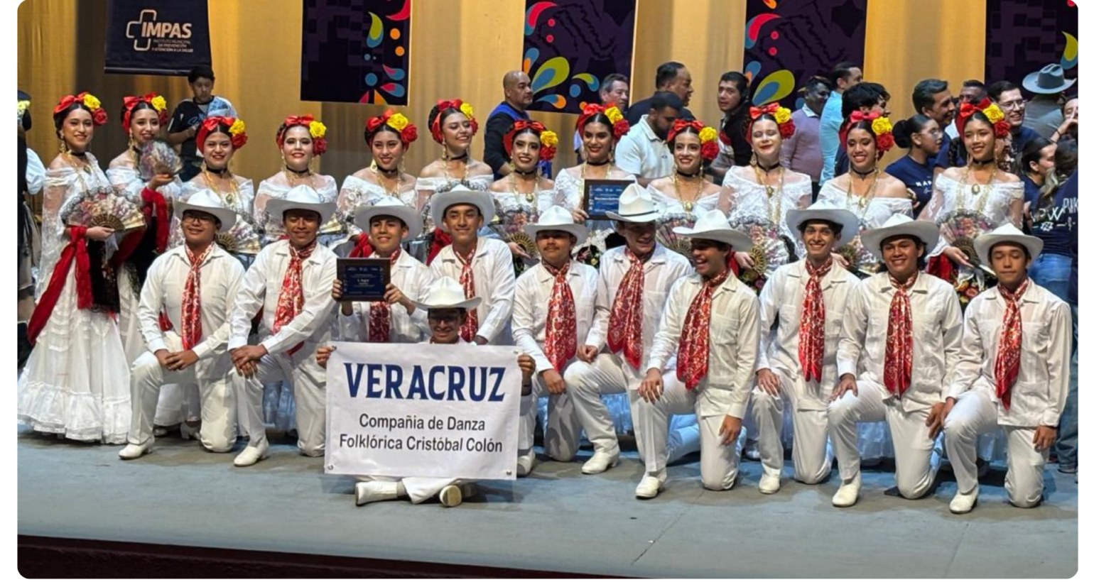 El Colegio Cristóbal Colón Veracruz obtiene primer lugar nacional en danza folklórica