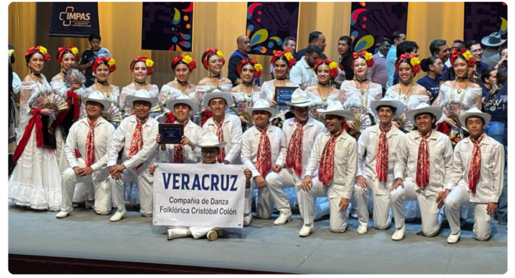 El Colegio Cristóbal Colón Veracruz obtiene primer lugar nacional en danza folklórica