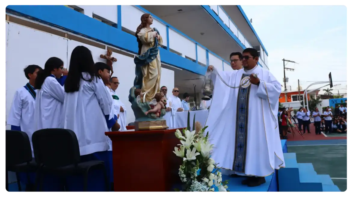 Colegio Cristóbal Colón celebra la Misa de Inicio de Ciclo Escolar 2026-2027, y la Natividad de la Virgen María.